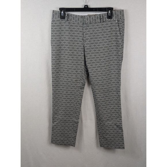 Banana Republic Pants - Banana Republic Pattern Hampton Pant Black & White Women's Size 4